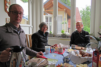 Sprachschüler Luca aus Italien, Sue und Ross aus Australien