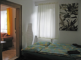 Das kleinere Zimmer - hier als zweites Schlafzimmer