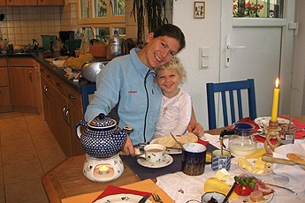 Frühstück im Haus