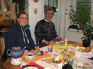 Frühstück im Haus