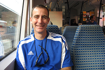 in der S-Bahn nach Freiburg