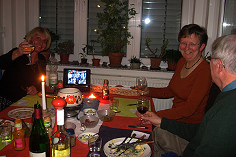 Silvesterabend mit Gästen aus Russland und England