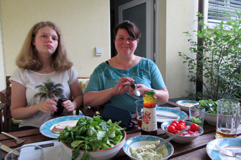 Viel frischer Salat... Viel frischer Salat...
