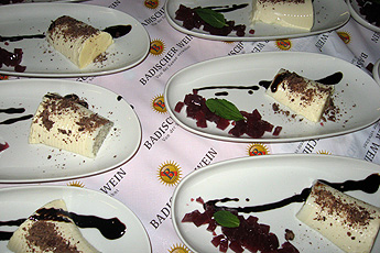 Last course of the evening dinner Last course of the evening dinner