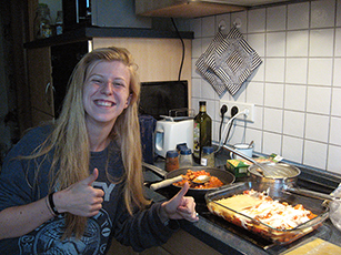 Lasagne backen mit Carlotta